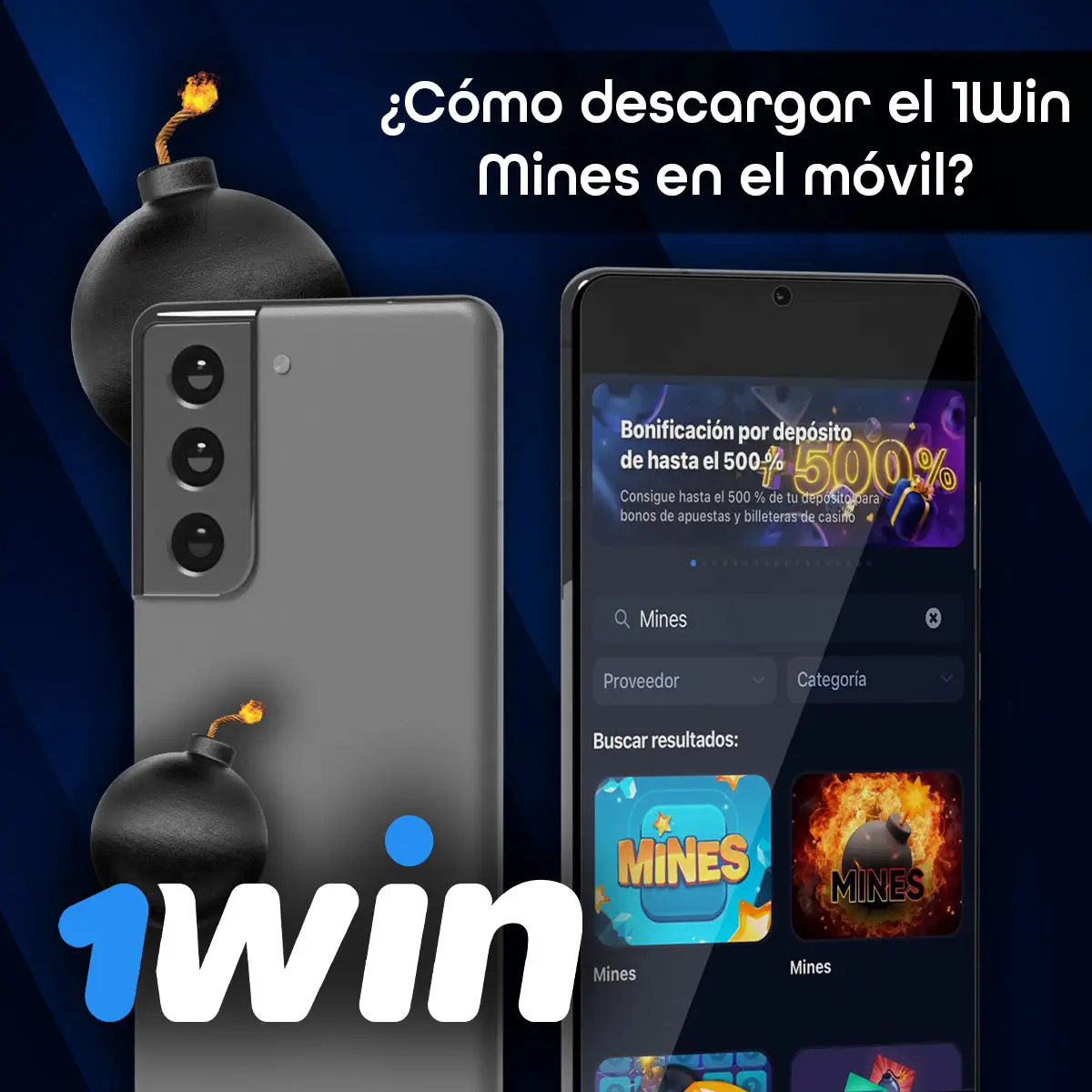 Cómo instalar 1win para jugar cómodamente a las Mines